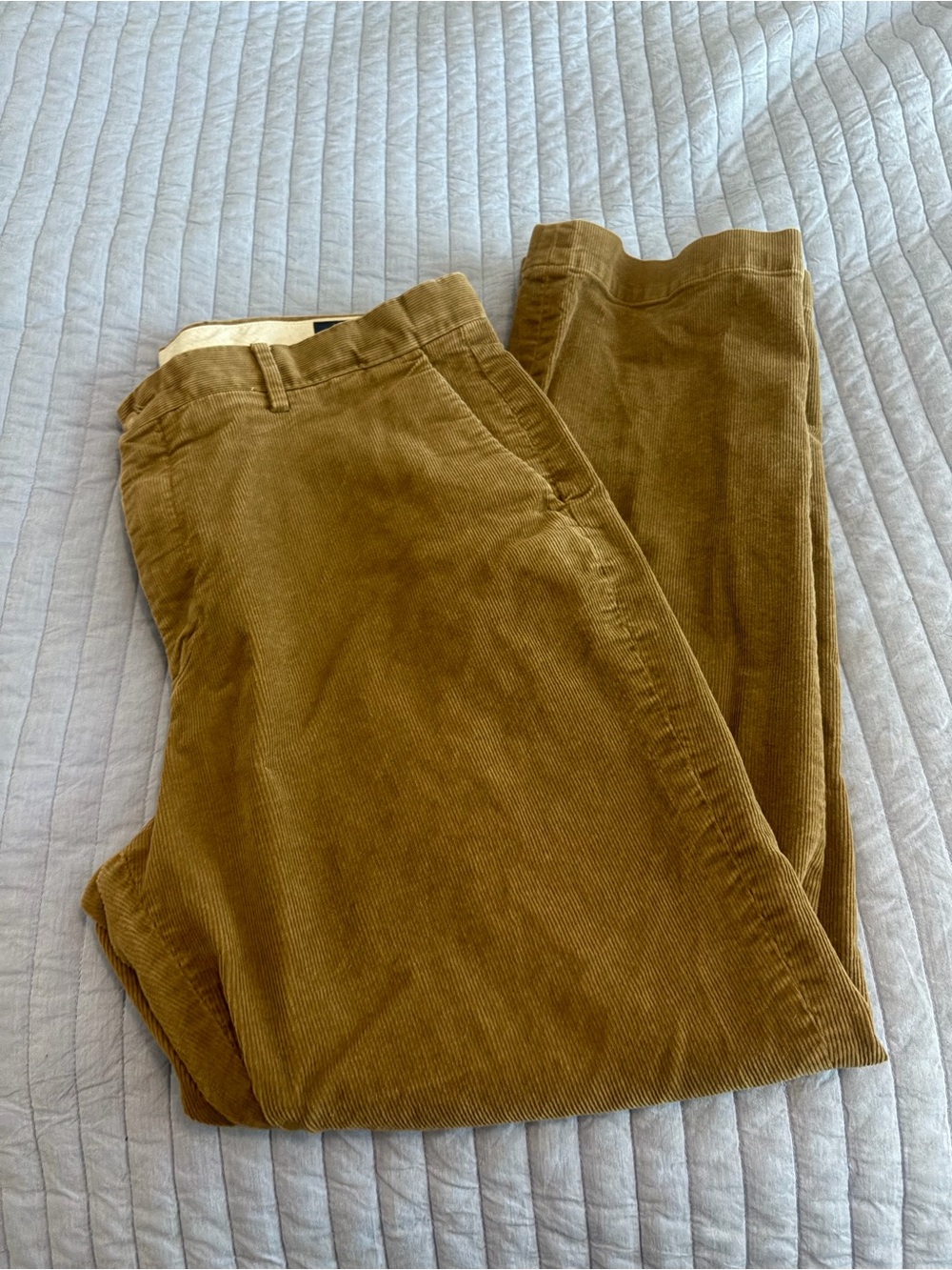 Polo Ralph Lauren light brown corduroy MENS 36x32 straight chino trousers